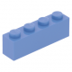 LEGO kocka 1x4, középkék (3010)